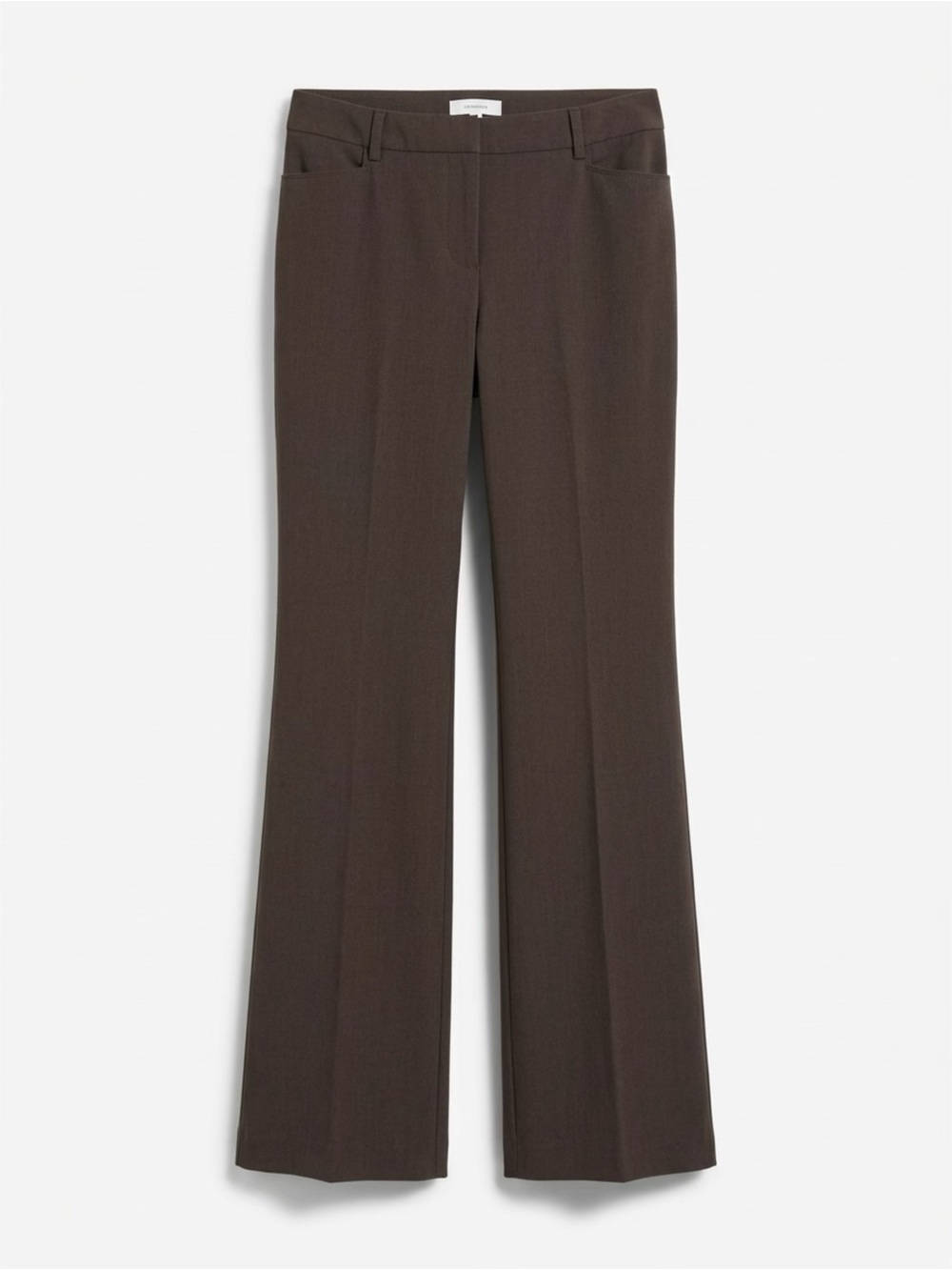 New York & Company Dark Brown Boot-Cut Stretch Dress Pants, size 8 Tall